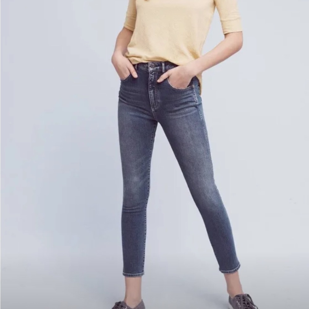 Anthropologie Pilcro and the Letterpress Superscript High Rise Jeans